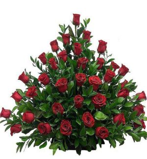 Arreglo Floral Armonía con rosas rojas