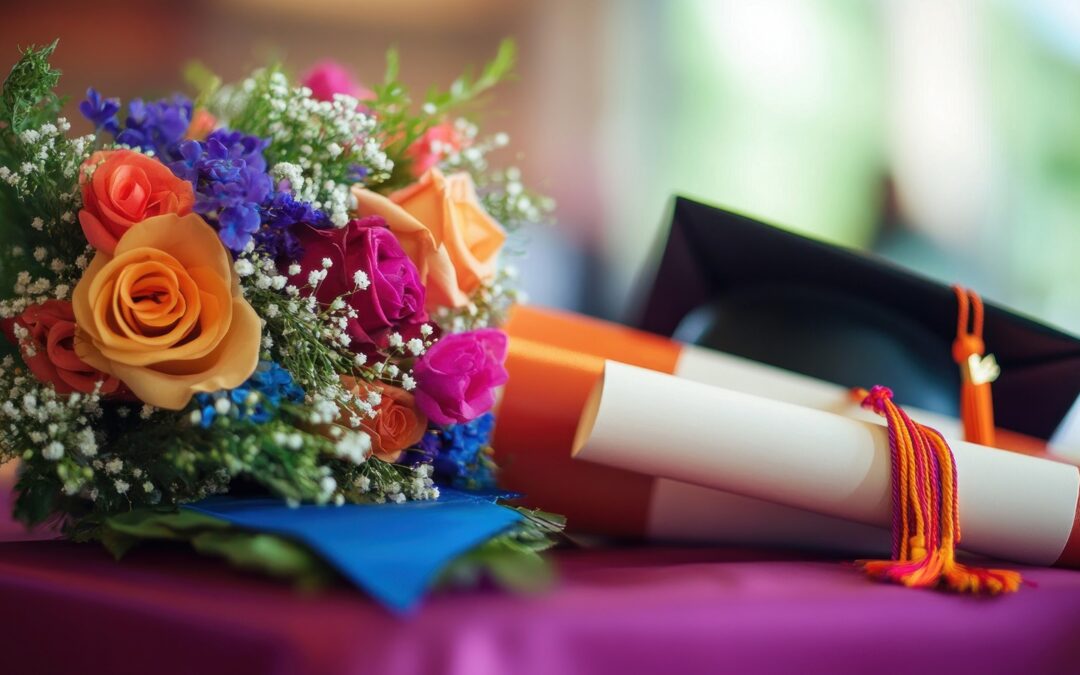 Cajas de flores para graduación que celebran grandes logros