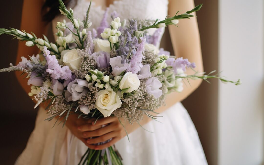 Ramo de novia con flores silvestres: elegancia natural para tu boda