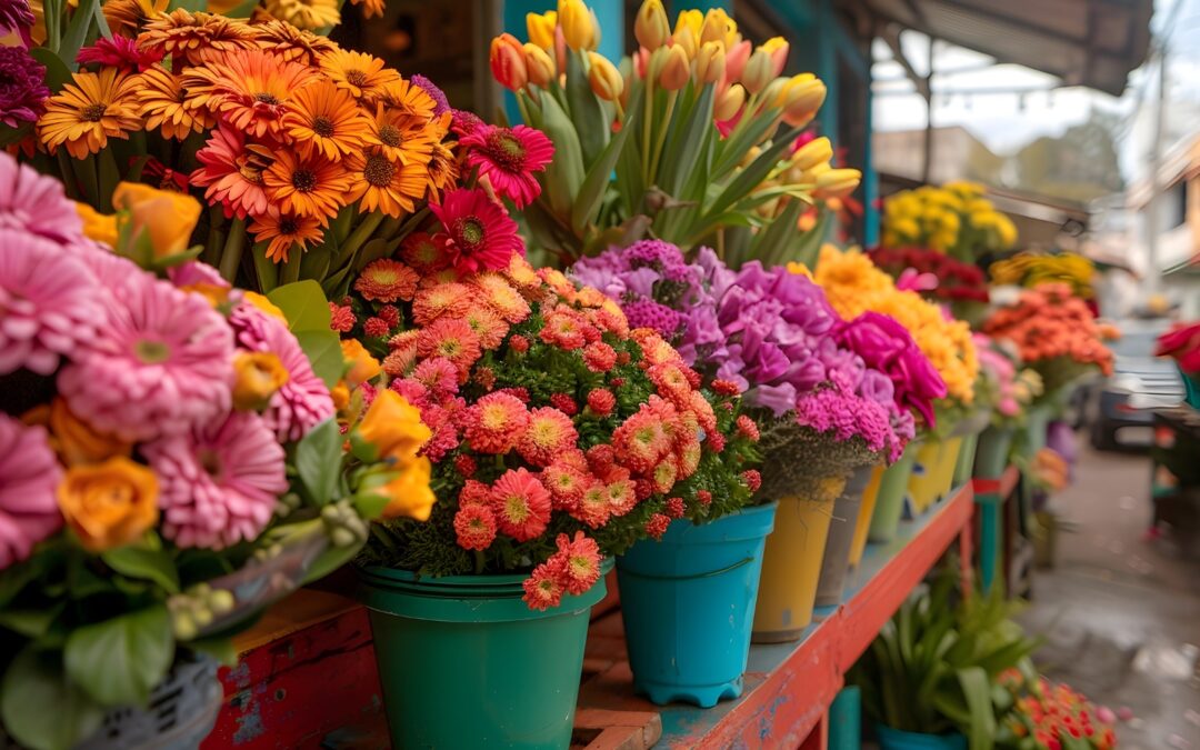 Productos colombianos con flores: tradición y belleza en Bogotá